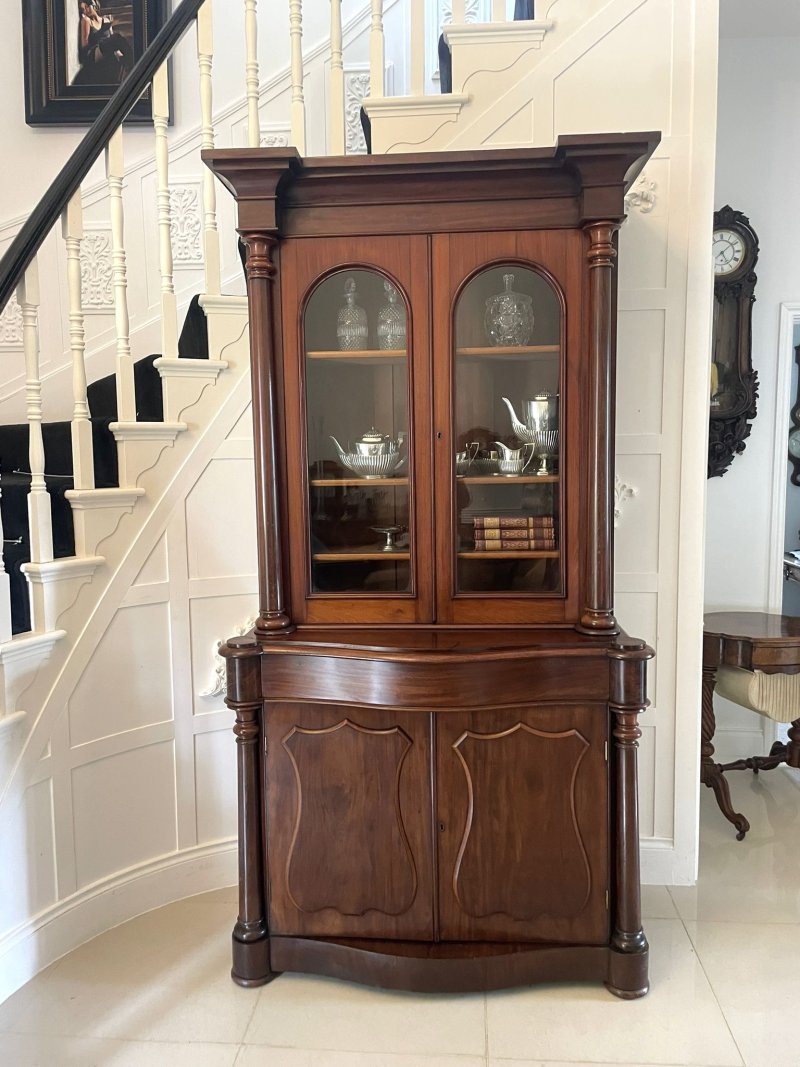 Quality Antique Victorian Mahogany Bookcase - Image 2